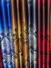 Black silk screen printed blackout curtains details Picture